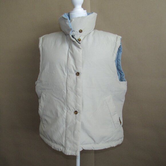 Women's Large Duck Down Reversible Vest - Picture 1 of 12